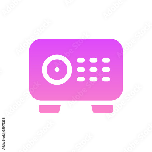 safebox flat gradient icon