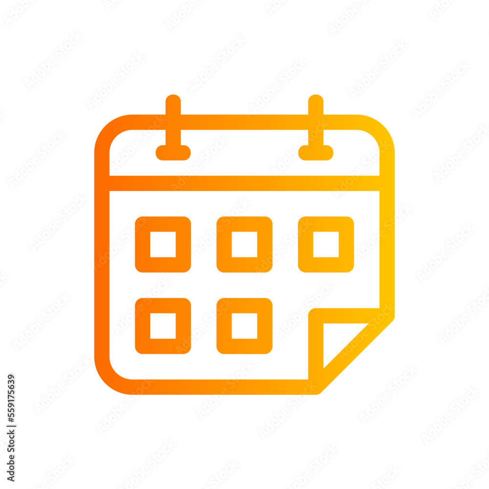 calendar gradient icon calendar gradient icon