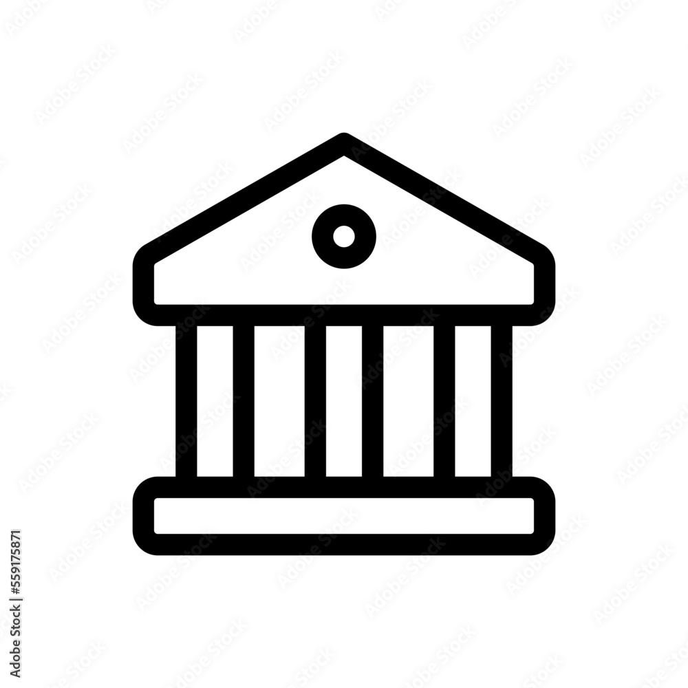 bank line icon bank line icon