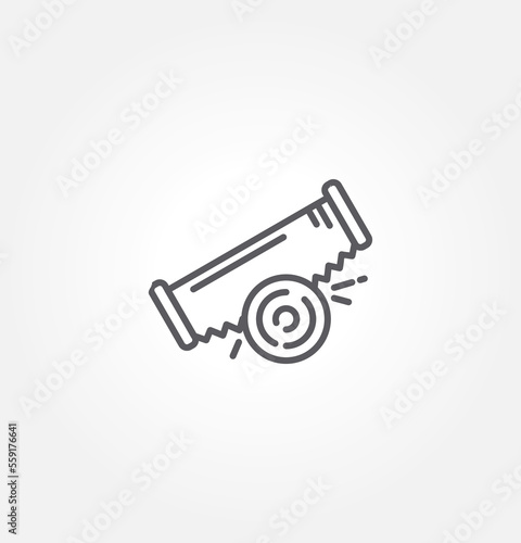 handsaw icon vector illustration logo template for many purpose. Isolated on white background.