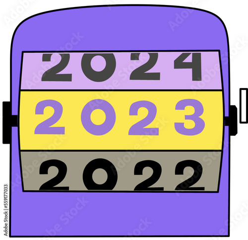 new year 2023 turn design