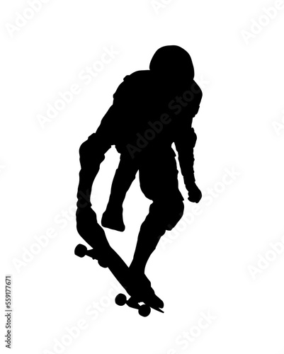 skateboarder silhouette