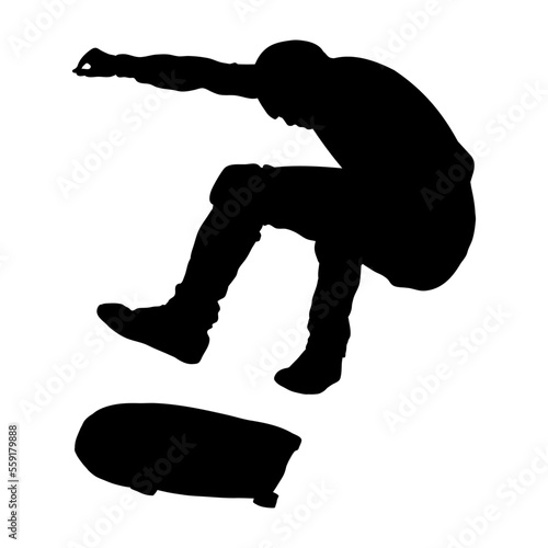 skateboarder silhouette