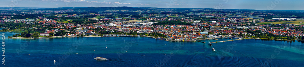 Friedrichshafen und die Bodensee Schifffahrt - Panorama