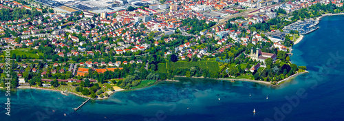Friedrichshafen Luftbild Panorama