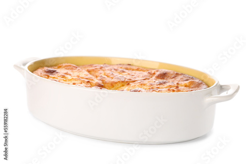 Golden brown baked casserol...