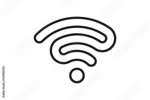 Wi Fi symbol signal connection. Vector wireless internet technology sign. Wifi network communication icon.