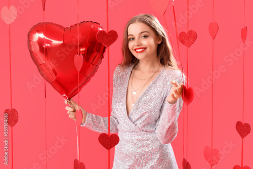 Beautiful young woman with ...