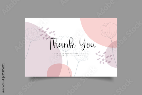 thank you card template design