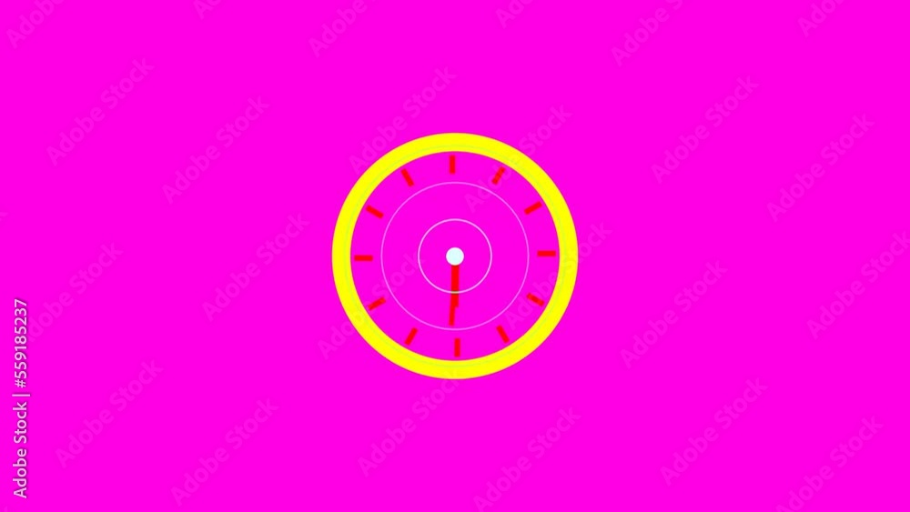 digital analog technology round clock time hours and minute on motion background digital analog technology round clock time hours and minute on motion background