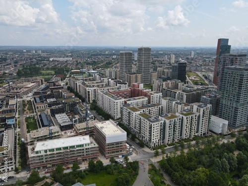 Apartments Statford London UK Drone, Aerial, view from air, birds eye view,