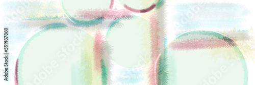 Abstract illustration with contemporary shapes
