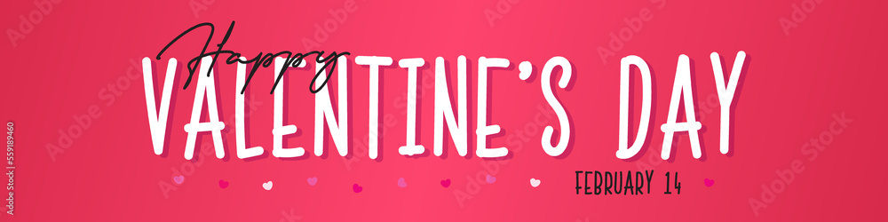 Cute Valentine's day greeting card or banner Cute Valentine's day greeting card or banner
