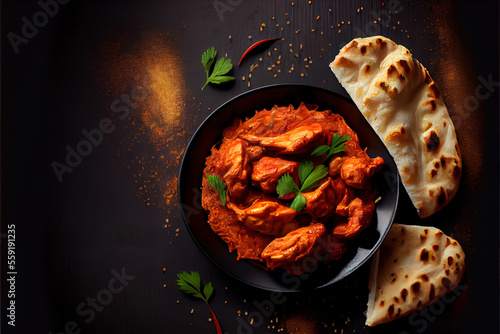 Testty Chicken tikka masala spicy curry meat food