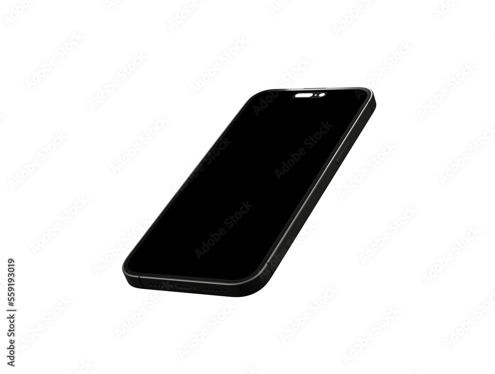 smartphone With Blank Screen in 3d - mockup smartphone With Blank Screen in 3d - mockup