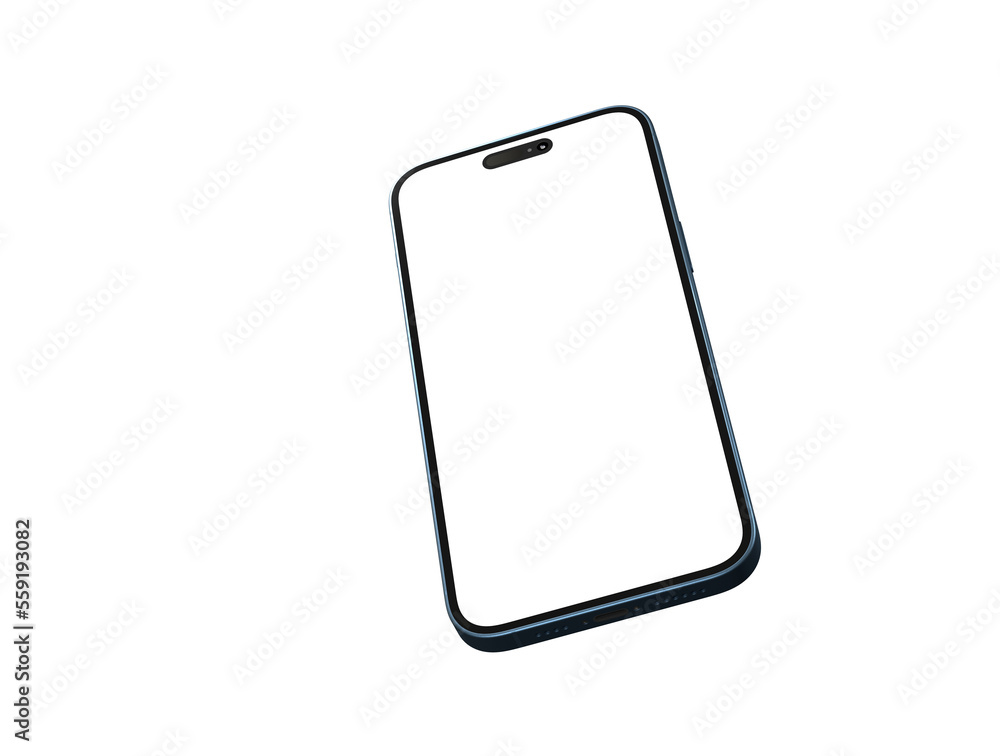 3d smartphone with blank screen isolated 3d smartphone with blank screen isolated