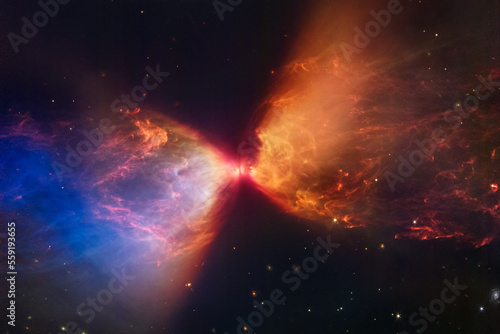 Cosmos, L1527 and Protostar, James Webb Space Telescope © FotoDruk.pl