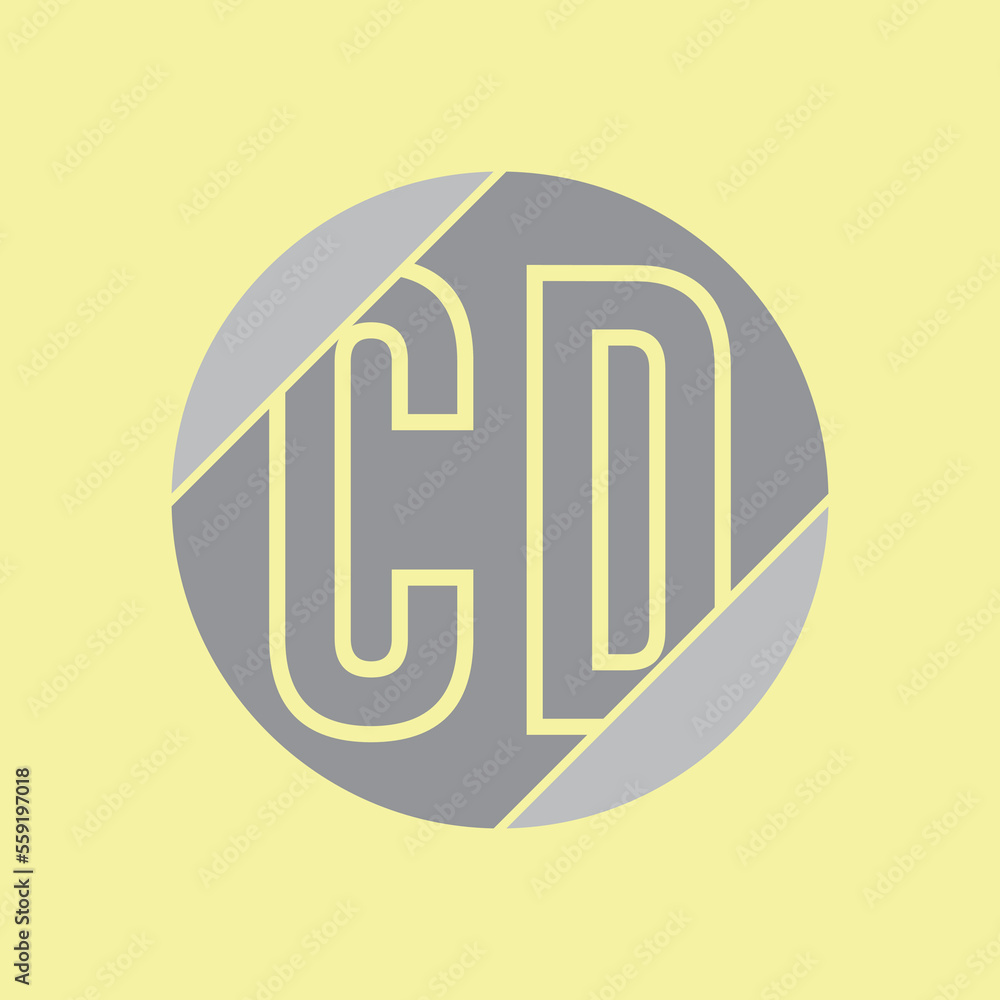 Unique artistic silver CD and gold color Background initial based Alphabet icon logo. Initial letter CD logo template. C D logo template. Unique artistic silver CD and gold color Background initial based Alphabet icon logo. Initial letter CD logo template. C D logo template.