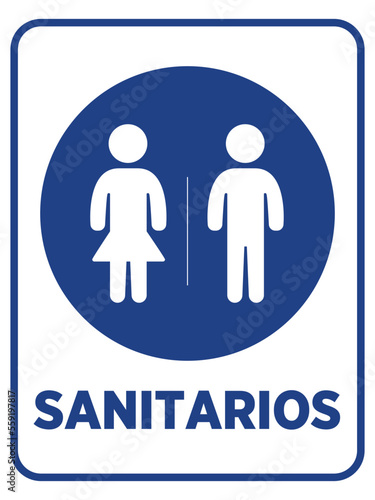 cartel sanitarios mujer y hombre