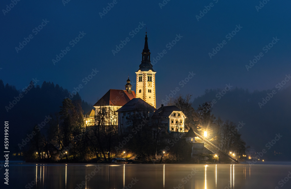 Bled kościół Słowenia 
