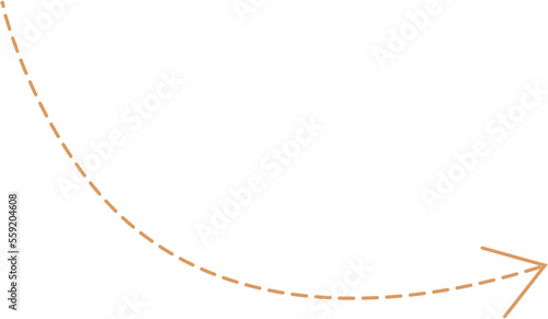 Broken Line Arrow Design Element Vector