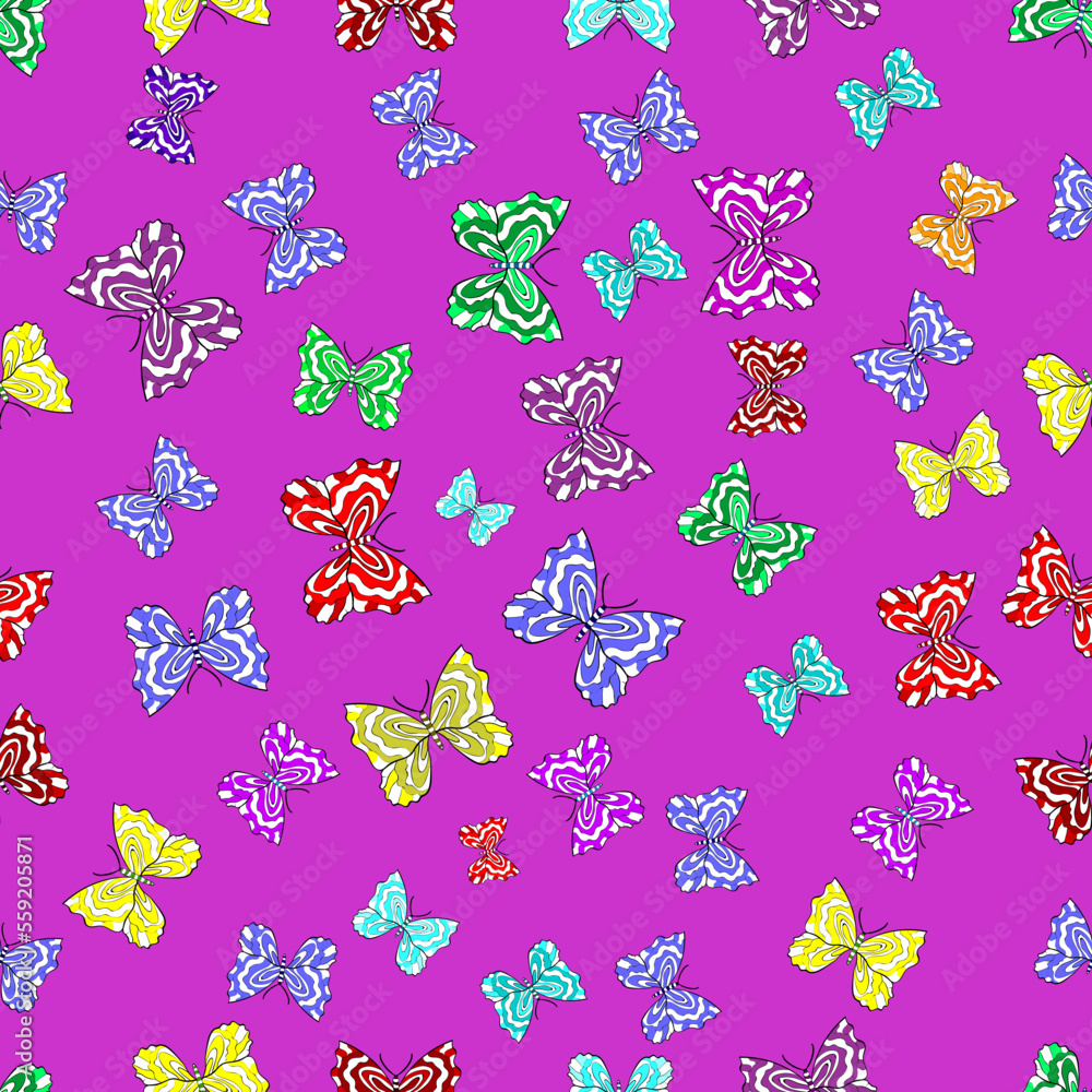 Image design colorful background pattern with doodles