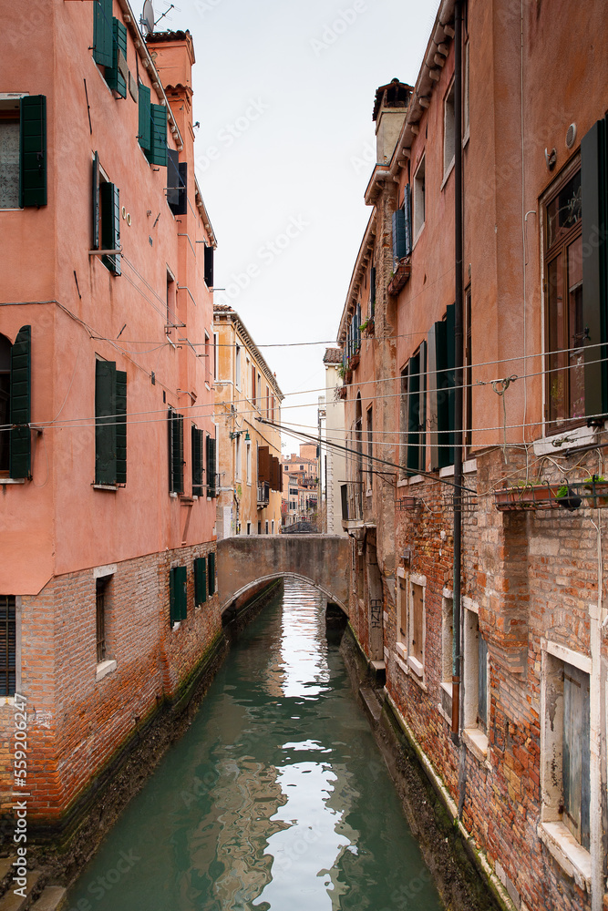 Venice - Canal, buildings and foundations