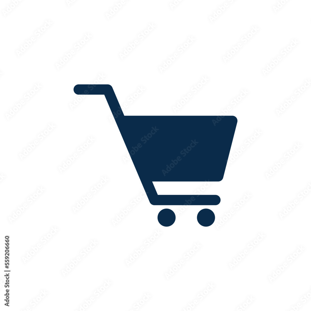 Shopping Trolley Icon Vector Template Shopping Trolley Icon Vector Template