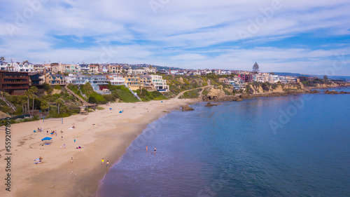 California Beach in the Summer Drone © JustTheLetterK