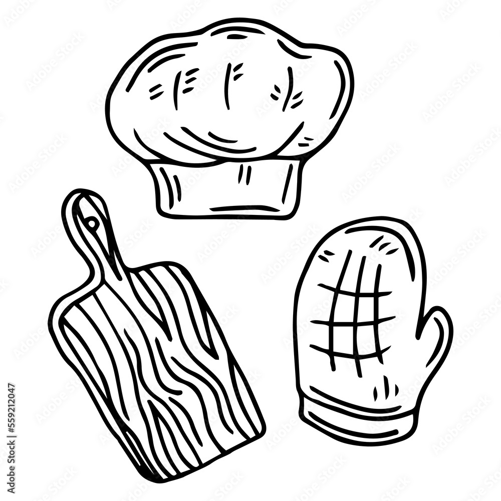 Hand doodle styles for Chef items. Doodle chef. Hand doodle styles for Chef items. Doodle chef.