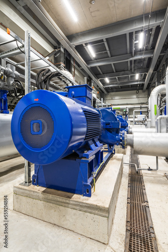 Water pumps in a large power plant