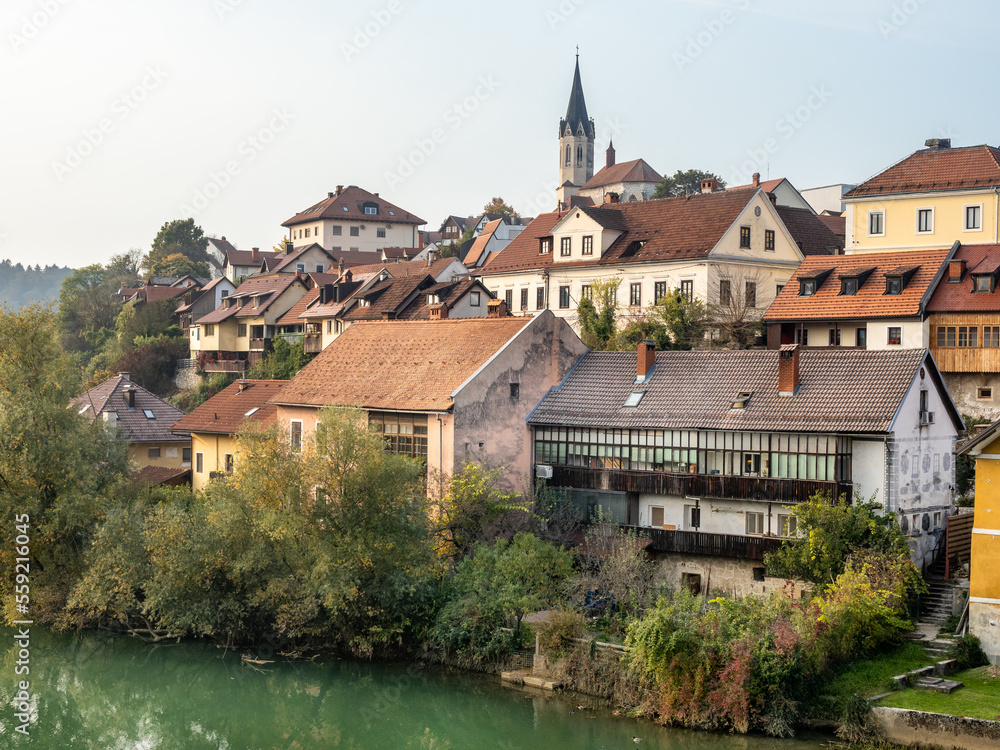 Naklejka premium Novo Mesto, Slovenia