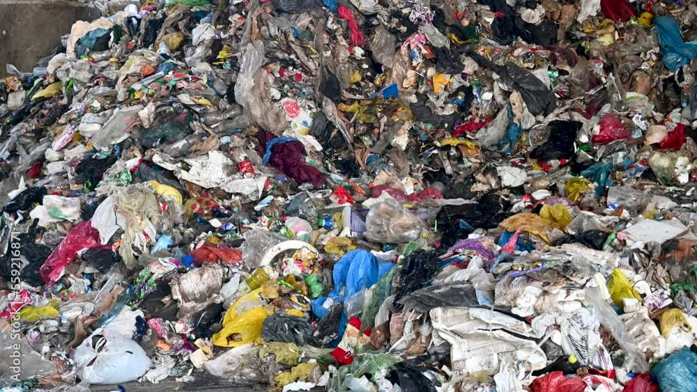 Landfill site with waste. Pile of illegal garbage dump near city. Landfill. Landfill site with waste. Pile of illegal garbage dump near city. Landfill.