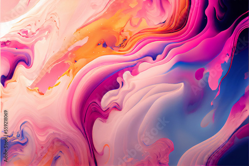colorful Abstract background  exquisite marble ink art.