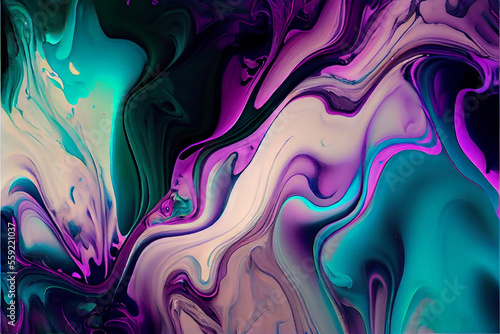 colorful Abstract background, exquisite marble ink art.
