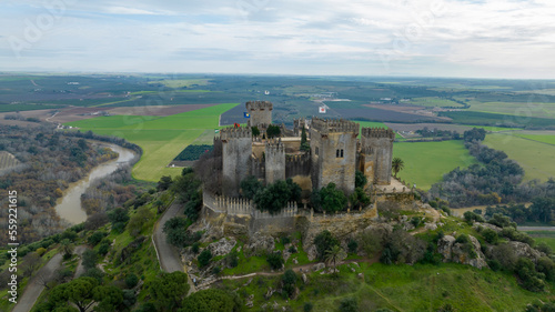 el hermoso castillo de Almodóvar del río en la provincia de Córdoba, Andalucía