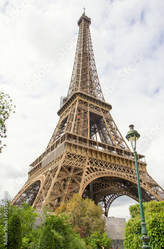 Paris, Eiffel Tower, panoramic view summer 2022