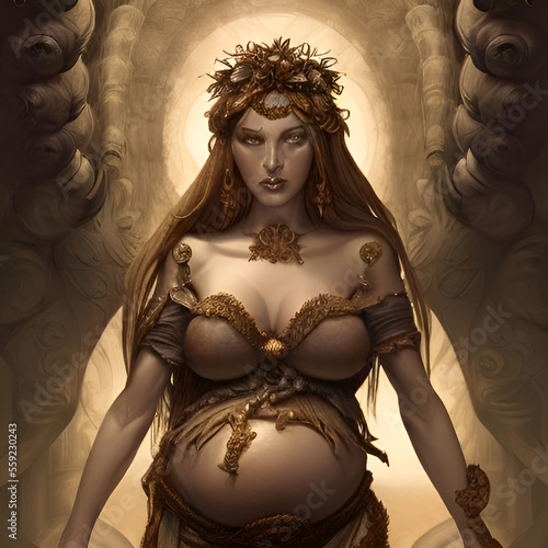 Goddess Mother - computer generated individual, no model releases needed