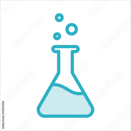 flask lab icon vector design template