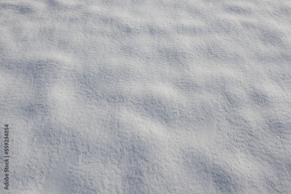 Close-up snow surface on a sunny day Close-up snow surface on a sunny day