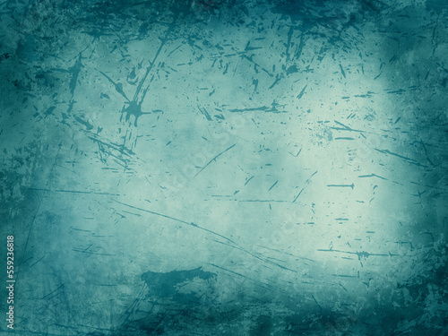 Cuadro en lienzo Texture background, rust and peeling paint in grunge texture on metal sign, old