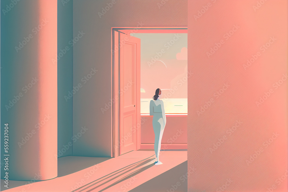Fototapeta premium Abstract minimalist illustration