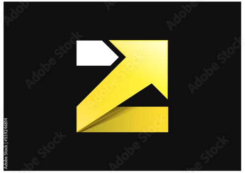 Logo concept with the letter Z as an arrow 