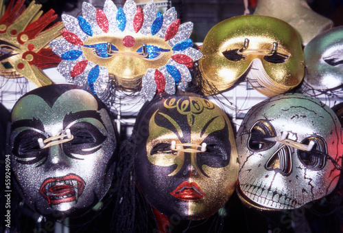 Face Masks for sale in  store in Boston, Massachusetts, USA. photo