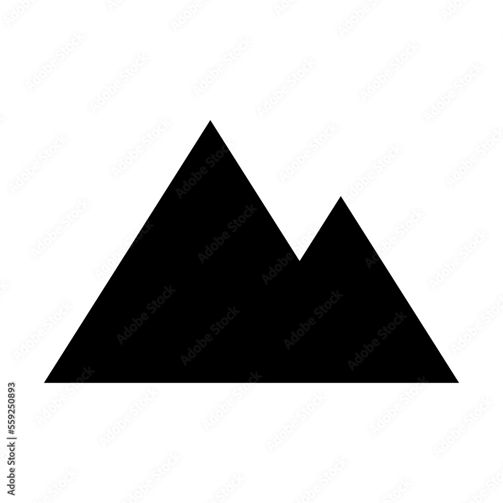 Mountain, rock and vertex icon. Sign isolated on white background. Vector EPS 10 Mountain, rock and vertex icon. Sign isolated on white background. Vector EPS 10