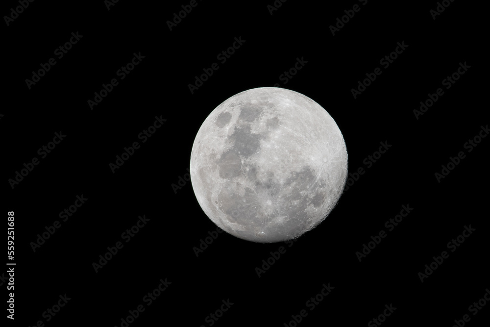 Full moon in a black sky Full moon in a black sky