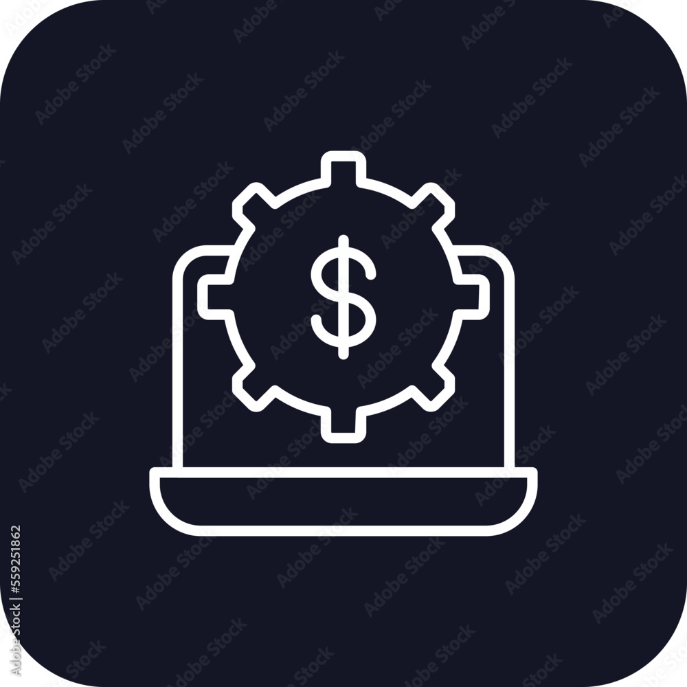 Fintech Icons with black filled outline style Fintech Icons with black filled outline style
