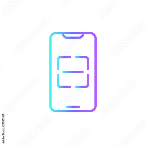 Scan Icons with purple blue outline style