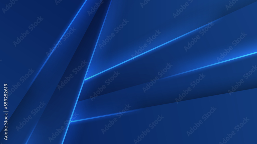 Abstract dark blue 3d background with abstract science futuristic ...