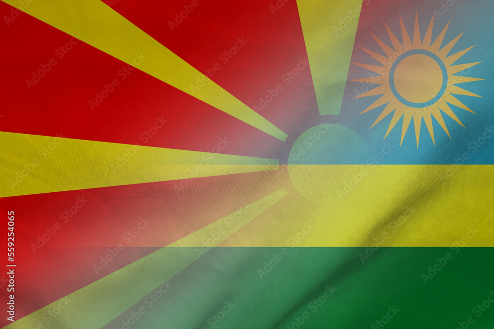 Macedonia and Rwanda government flag international relations RWA